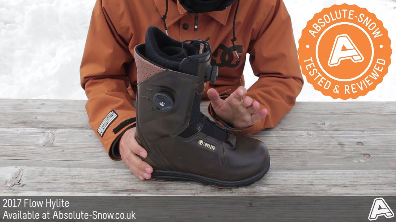 Rose kleur Agressief lint 2016 / 2017 | Flow Hylite Snowboard Boots | Video Review - YouTube