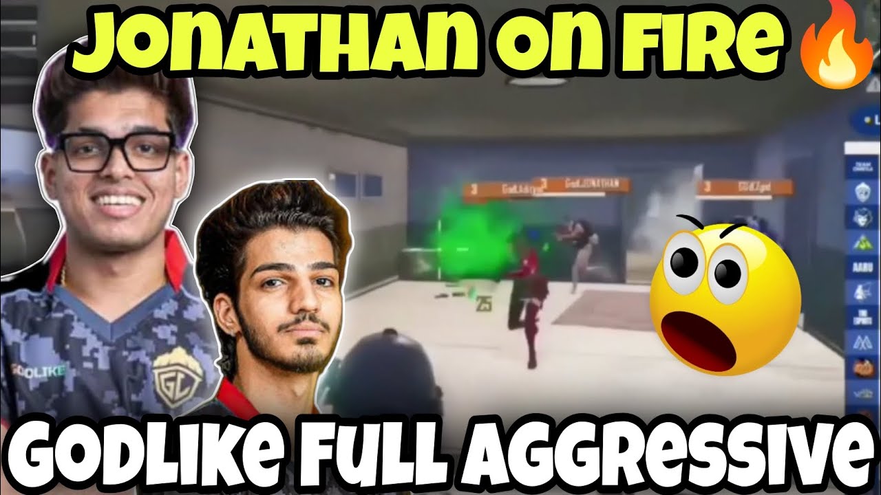 Jonathan on Fire🔥Godlike Full Aggressive Mod😯Pure 4v4 Fight - YouTube