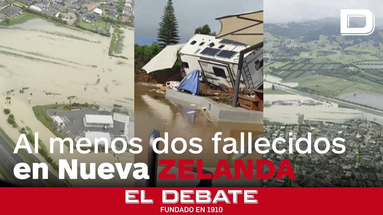 Dos muertos y al menos seis desaparecidos en Nueva Zelanda tras un