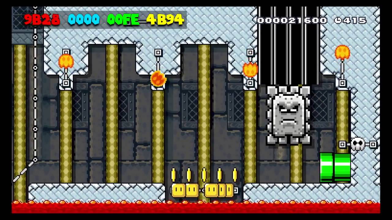 Super Mario Maker Level Showcase Iggy's Ruins - YouTube