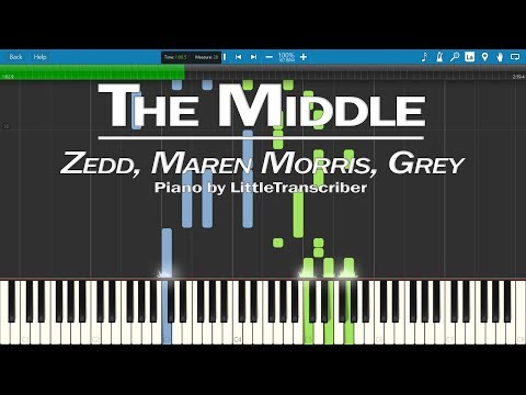 Zedd, Maren Morris, Grey - The Middle (Piano Cover) by LittleTranscriber