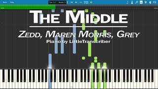 Zedd, Maren Morris, Grey - The Middle (Piano Cover) by LittleTranscriber