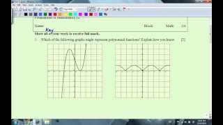 Foundations of Mathematics 12 - 6.1 & 6.2 Quiz Answers