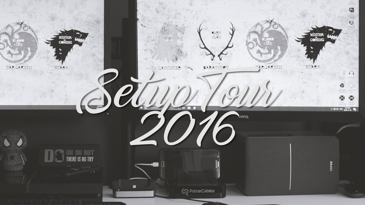 Ultimate Desk Setup Tour 2016 | QwazyTech [4K]