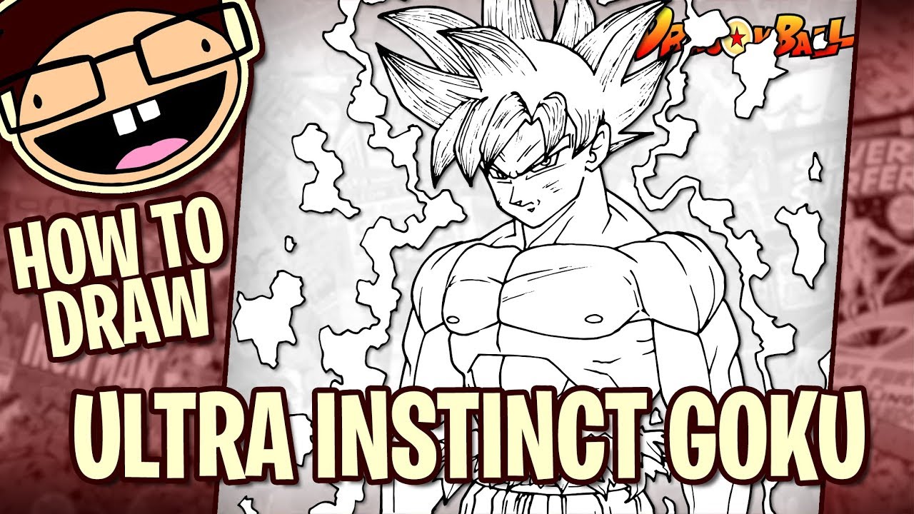 How to Draw ULTRA INSTINCT GOKU (Dragon Ball) Drawing Tutorial