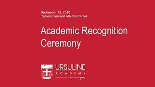 2018 Academic Recognition Ceremony