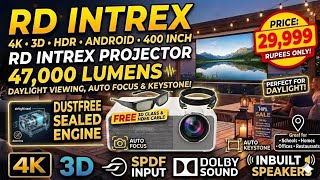 Rd Intrex z14 4k 3D HDR Android Daylight Led projector 400 inchs 47k lumens Dolby arc SPDIF support