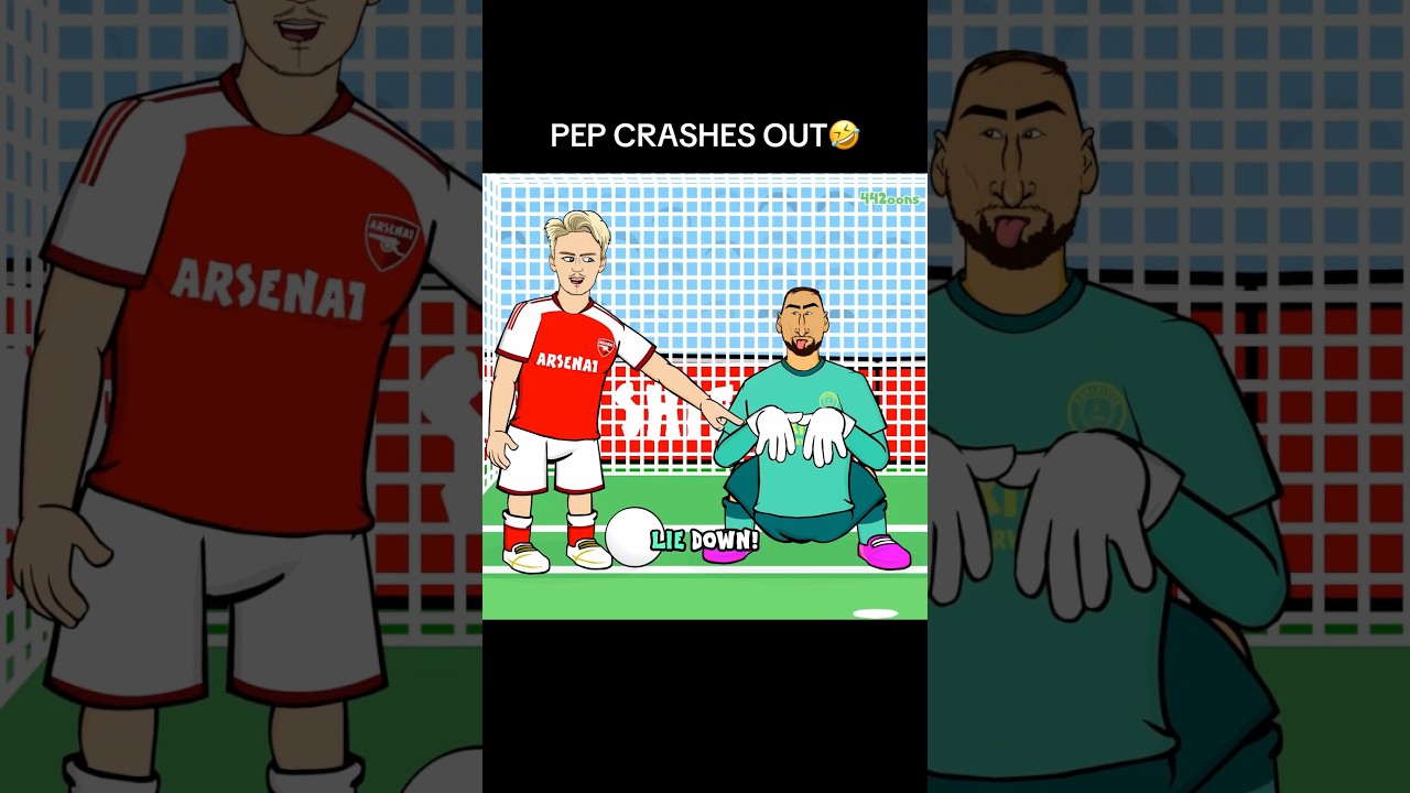 Odegaard vs Donnarumma🤣 Arsenal 3-0 Man City #football #arsenal #mancity