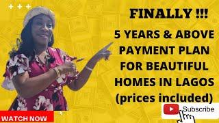 ❤️❤️5 YEARS AND OVER PAYMENT PLANS, NOW AVAILABLE FOR HOMES IN LAGOS(PRICES INCLUDED IN THIS VIDEO)🏠