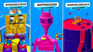 PLAY 16 NEW STUMBLE GUYS WORKSHOP CODES MAP❗️ PINK ALIEN SPONGEBOB STUMBLE UP LAVA ISLAND