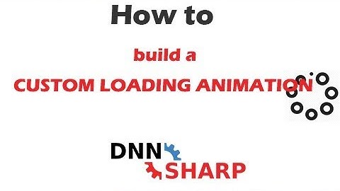 Custom loading animation for modules opening in popup