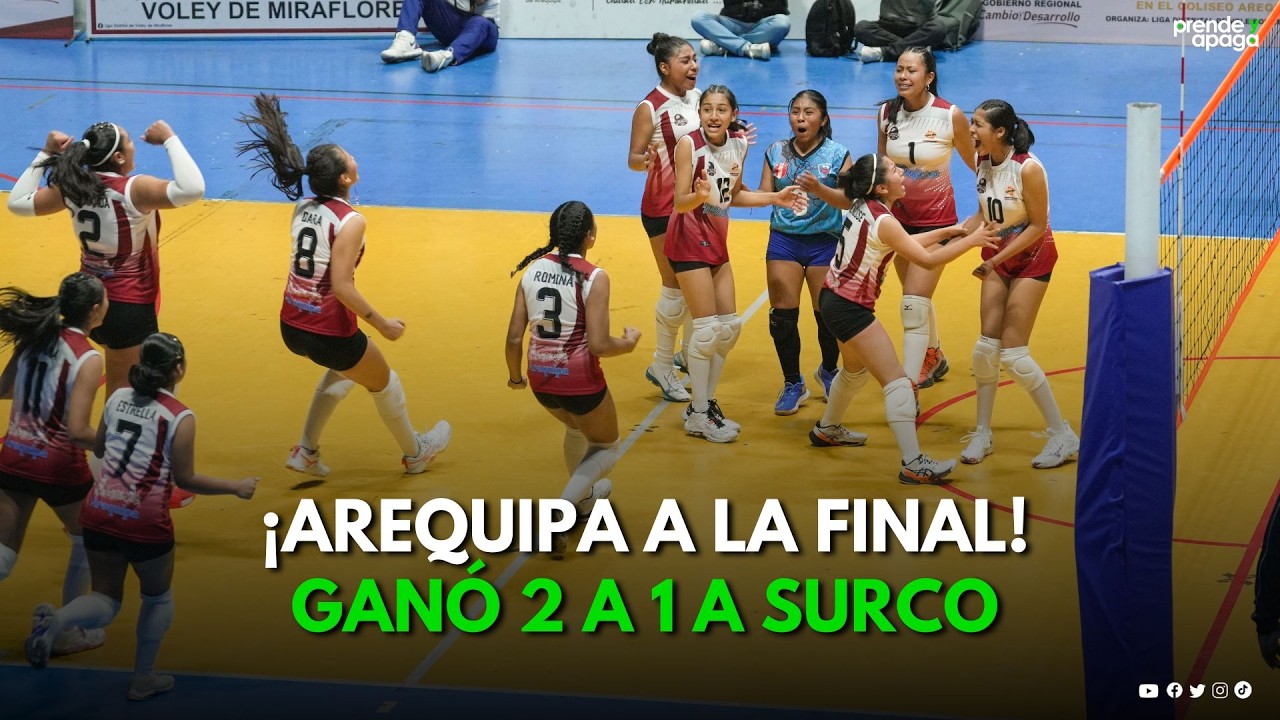 Miraflores ganó 2-1 a Surco y clasificó a la final del Nacional de Vóley U15 PARTIDO COMPLETO - 2026