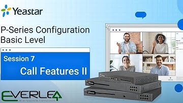 Yeastar P-Series PBX System Configuration Basic Level - Session 7: Call Features II