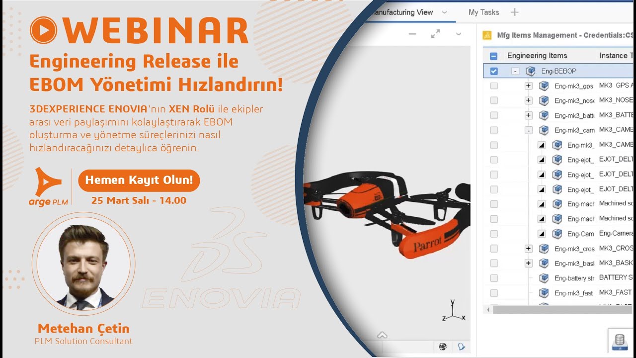 🎥 WEBINAR: EBOM Yönetimini Hızlandırın! 25 Mart 2025 - Saat: 14.00