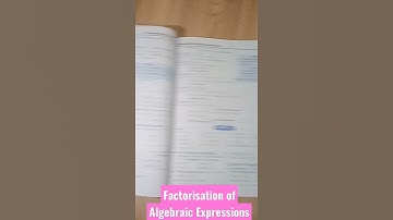 Class 8th Maths Chap 6 Factorisation of Algebraic Expressions 📒📒