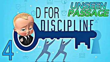 D- For Discipline||UNSEEN PASSAGE of BBC compacta Module-1, Assignment-4||#studywithpriyansh