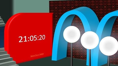 MatsClock 240095 - Mcdonalds - Free PowerPoint Digital Clock PPT Timer