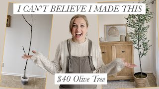 DIY $40 OLIVE TREE - EASY & AFFORDABLE