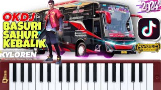 TELOLET REMIX BASURI SAHUR KEBALIK |BUS KYLOREN JB5 TUNGGAL JAYA NEW 2024 | TUTORIAL PIANIKA #basuri