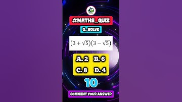 Solve 🤔 Maths Quiz 💡 #mathsquiz #maths #shorts