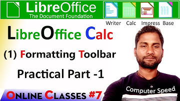 libreoffice calc|libreoffice cal formatting toolbar |formatting toolbar of calc|libreoffice kya hai|