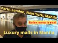 Luxury Malls and the basic wage in Manila, Philippines (2020)