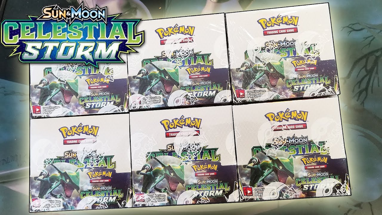 Opening 6 Pokemon Celestial Storm Booster Boxes! A WHOLE BOOSTER CASE OF POKEMON CARDS!