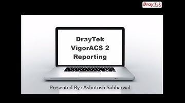 How to Create Reports using VigorACS 2