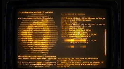 Cool Retro Terminal in Windows 10 via Linux Subsystem