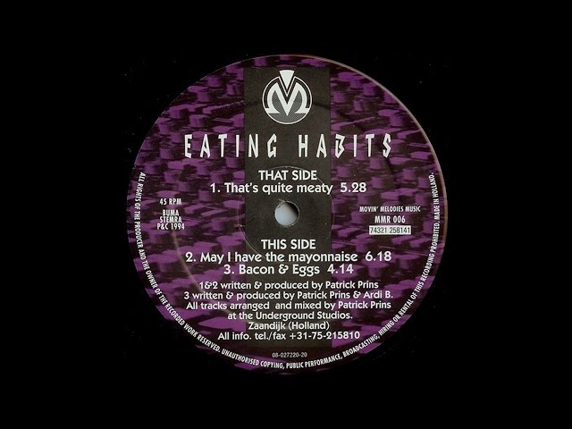 Eating Habits - May I Have The Mayonnaise