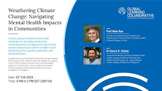 GLC4HSR Webinar - Weathering Climate Change: Navigating Mental Health Impacts in Communities
