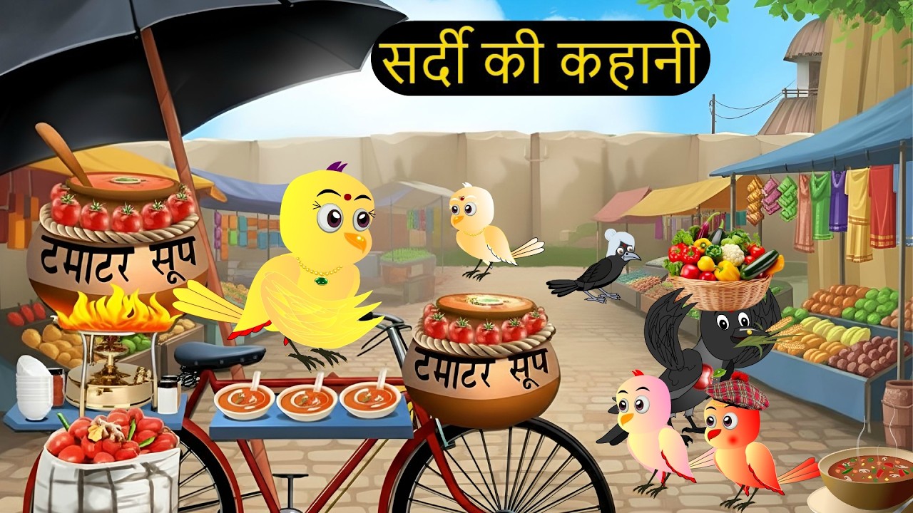 15-02-2026 |Chidiya Wala Cartoon | barish aur chaye ta thela | New Moral  stories| ranojungleBuddies