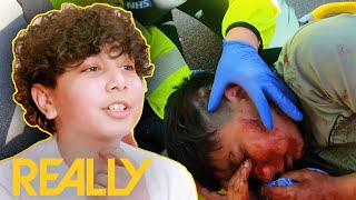 10-Year-Old Hit By Car While Riding Electric Scooter | Helicopter ER