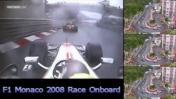 F1 Monaco 2008 - Lewis Hamilton Onboard Start + First Lap