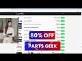 Parts Geek Coupon Code | Parts Geek Discount Code | 80% OFF