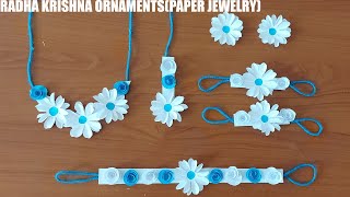 RADHA KRISHNA JEWELLERY|DIY|RADHAI|CRAFTS|RADHA KRISHNA JEWELRY MAKING FOR BABY GIRL| DIY