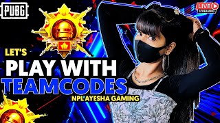 PUBG LITE LIVE Stream With team code 🤗#ayeshagaming#pubglitelive#BGMIlivestream