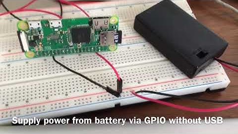 Raspberry Pi Zero W Supply power from battery via GPIO