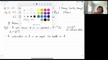 Generalities about abelian varieties – part1
