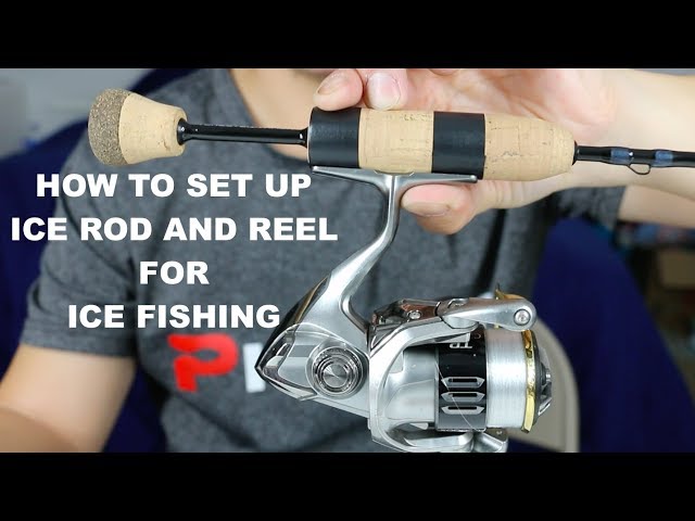 How to Set Up Ice Rod and Reel with Electric Tape- Ice Fishing 