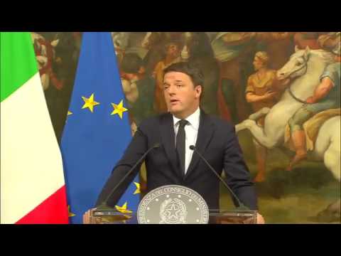 Il discorso di Matteo Renzi dopo il risultato referendario: ammette la sconfitta e si dimette