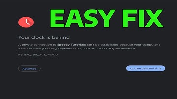 How To Fix NET::ERR_CERT_DATE_INVALID Error