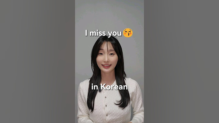 "I miss you." in Korean language #koreanlanguage #learnkorean