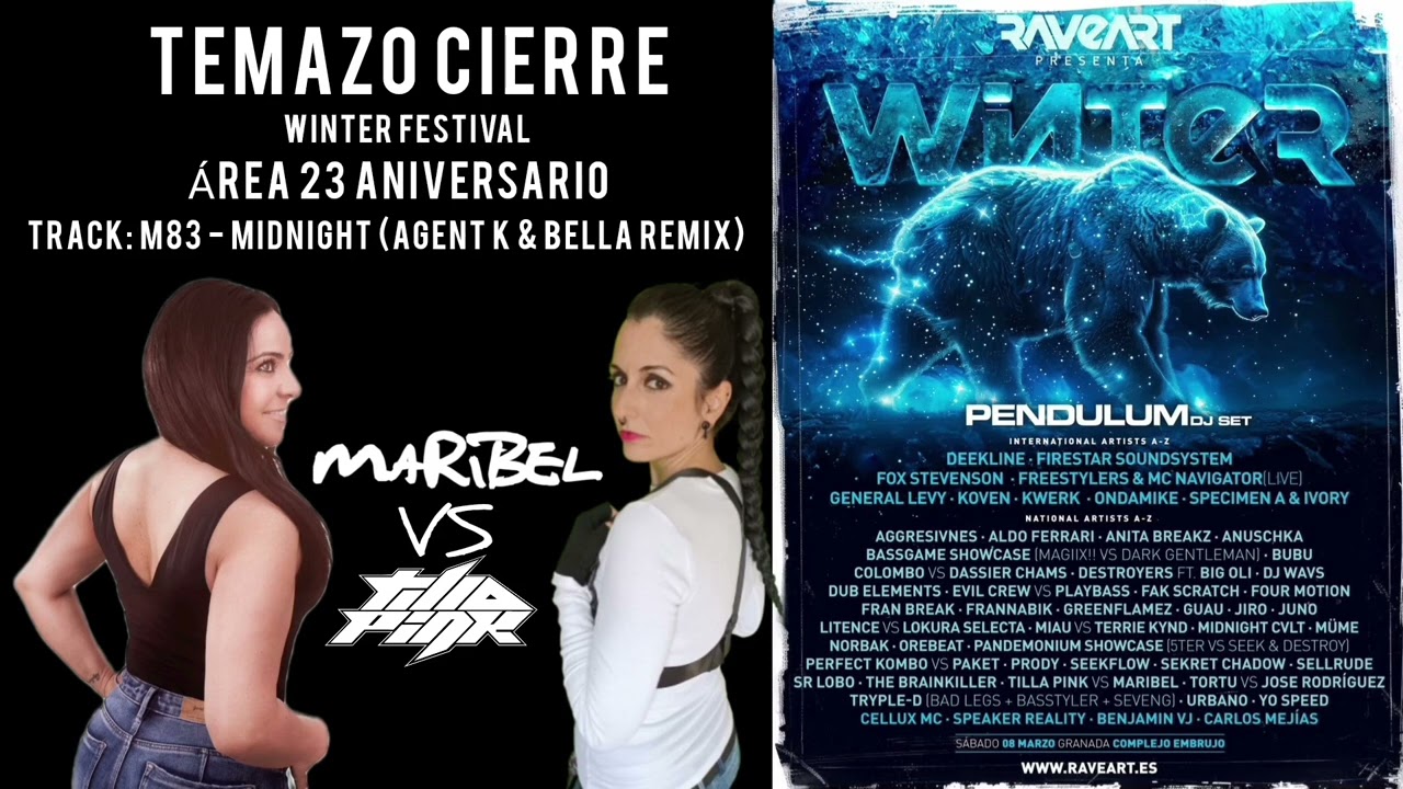 TEMAZO CIERRE WINTER FESTIVAL 2025 - TILLA PINK VS MARIBEL - BREAKBEAT