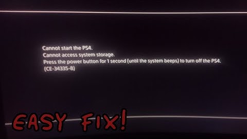 How to fix the Cannot start Ps4 (Cannot access system storage) EASY FIX! 2024!