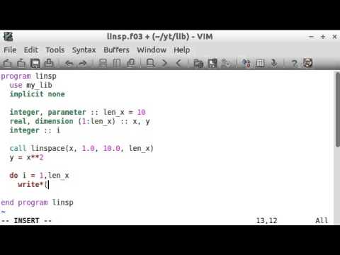 Modern Fortran By Example 10 Linspace Subroutine Youtube