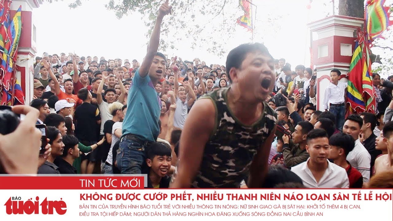 Không được cướp phết, nhiều thanh niên náo loạn sân tế lễ hội | Góc nhìn trưa nay 18-2 - YouTube