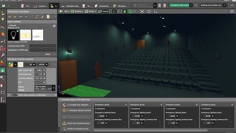 How to calculate the emergency light design