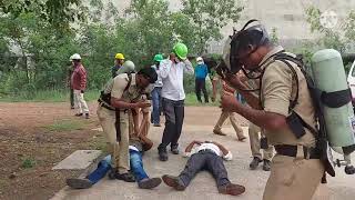 Mock Drill (Chlorine Gas leak).On site emergency plan at RAYALASEEMA THERMAL POWER PROJECT.