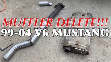 99-04 Mustang V6 Muffler Delete!